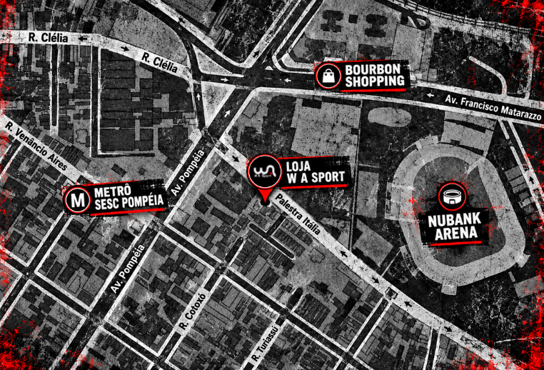 Mapa da loja Perdizes na Rua Palestra Itália, 445, São Paulo